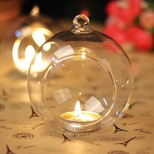 Terrarium Globe Tea-light Candle Holder - Set of 2