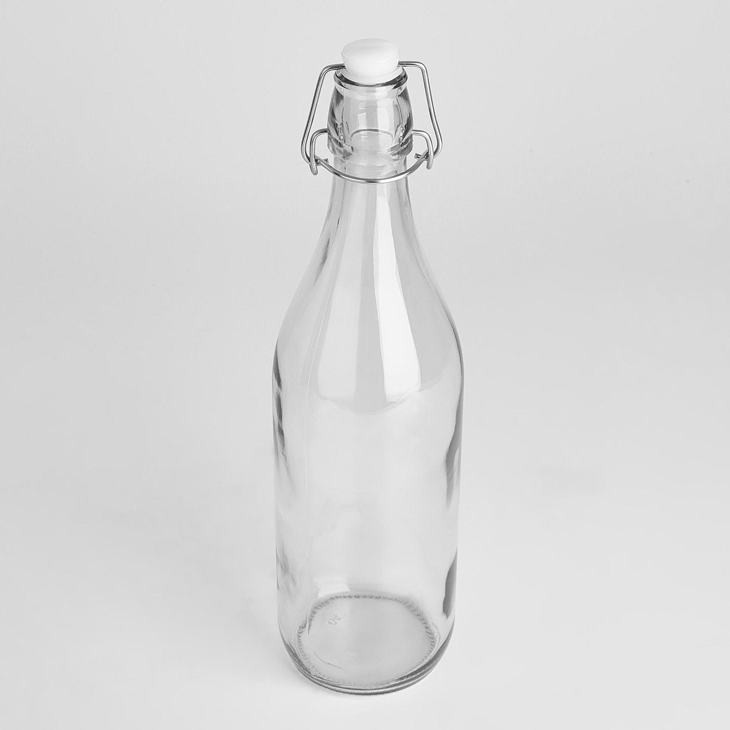 Clear Glass Water Bottle with Stopper