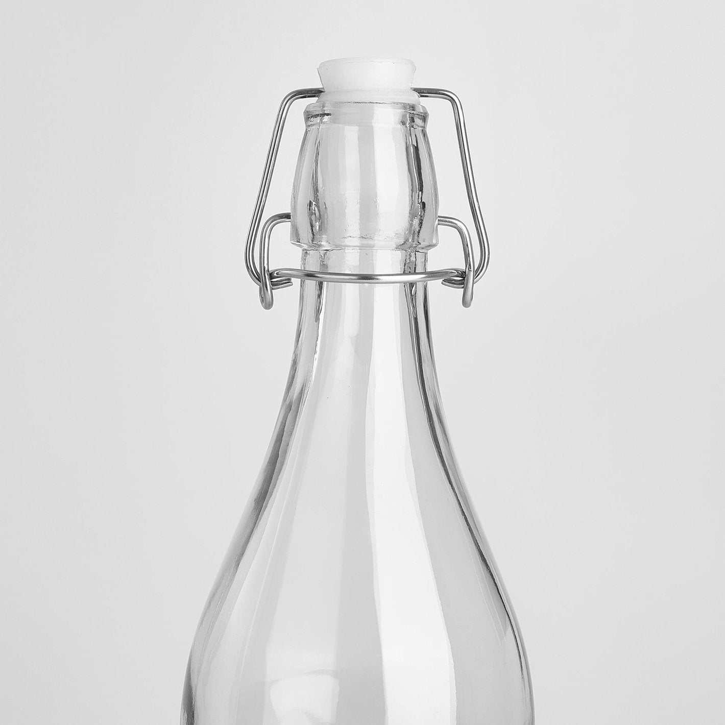 Clear Glass Water Bottle with Stopper