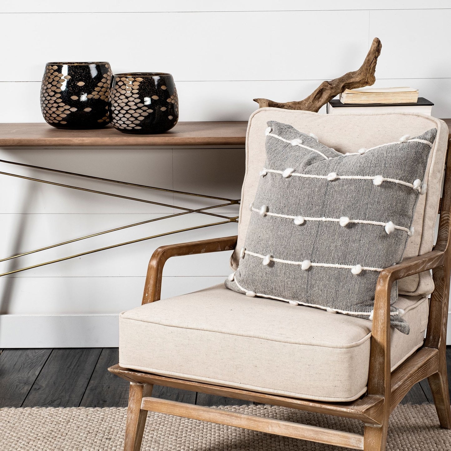 6" Gold Abstract Cylinder Crystal Glass Table Vase