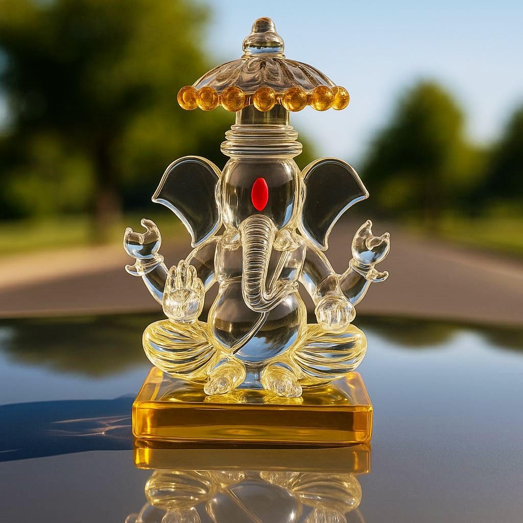 Glass Lord Ganesh Idol