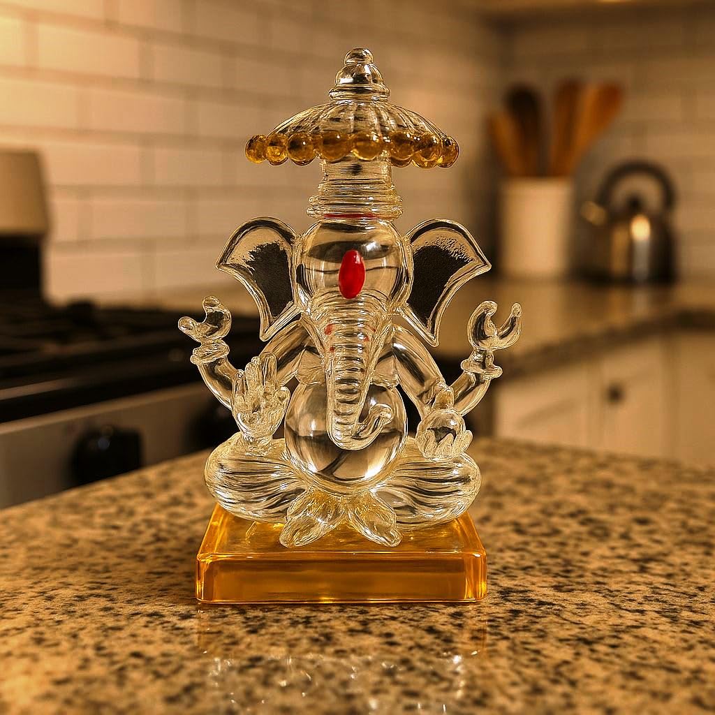 Glass Lord Ganesh Idol