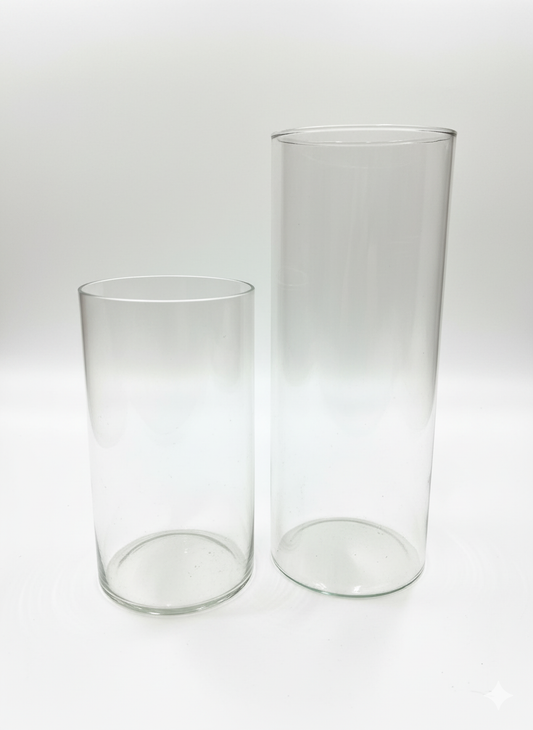 Set of 2 Vases - 4x8 & 4x10 inches